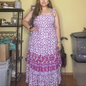 “Abel The Label” Floral Maxi Dress - L